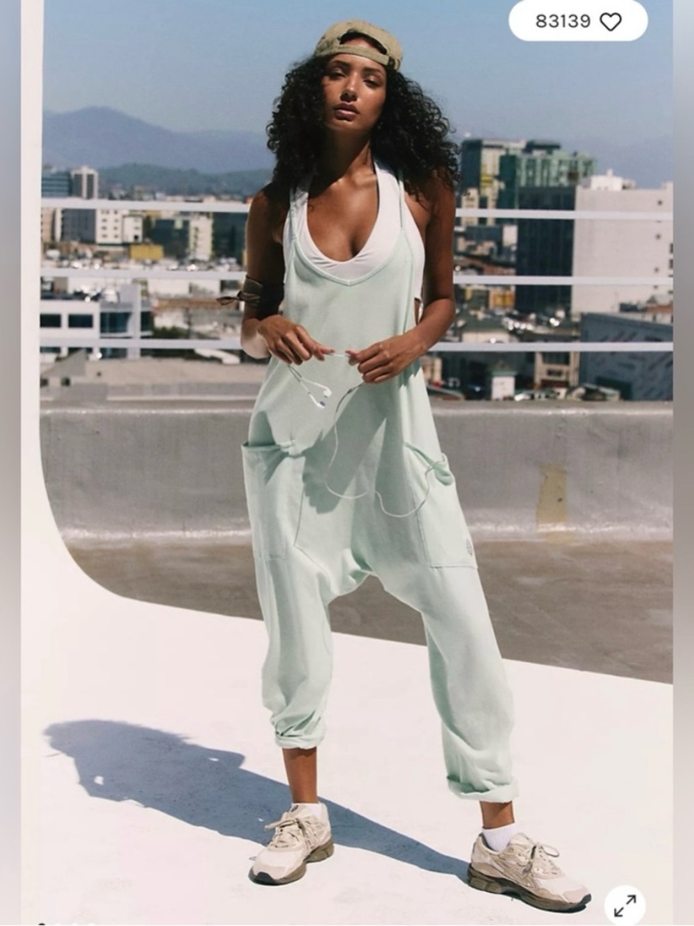 Free People Movement Hot Shot Onesie Pistachio XS Green Travel